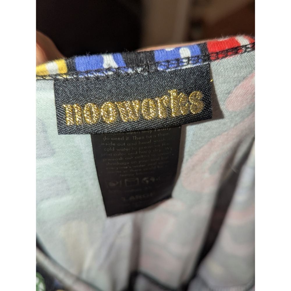Dopamine Novelty Print Fit & Flare Midi Dress "SPECIAL" Nooworks Large - Picture 6 of 8